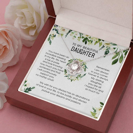 To My Beautiful Daughter - You're An Incredible Blessing - Necklace SO148V - Charming Present