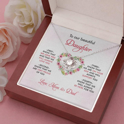 To Our Daughter - We Will Always Love You - Necklace SO95 - Charming Present
