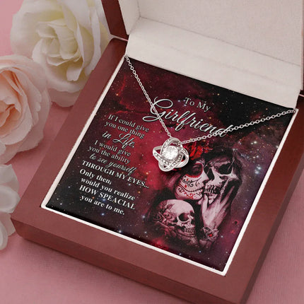 To My Girlfriend, If I Could Give You One Thing In Life Necklace SO01v1 - Charming Present
