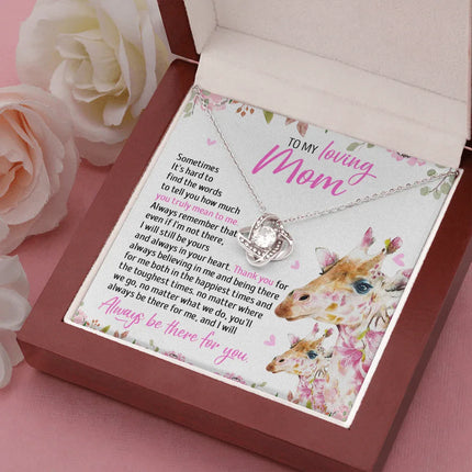 To My Mom - I Will Still Always Be Yours And Always In Your Heart - Necklace SO49T - Charming Present