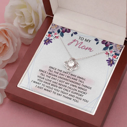 To My Mom - Your Love Has Been My Only Support - Necklace SO59V - Charming Present