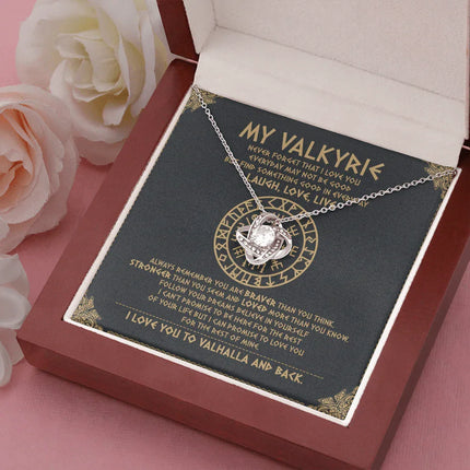 To My Daughter - Never Forget That I Love You To Valhalla - Viking Necklace SO111T - Charming Present