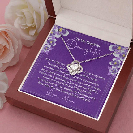 To My Beautiful Daughter - You'll Alway Be My Little Girl - Necklace SO76V - Charming Present