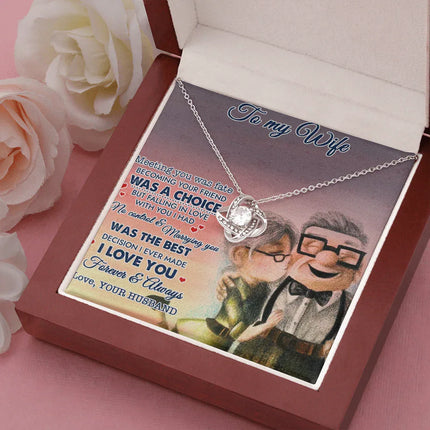 To My Wife Meeting You Was Fate Necklace SO13v1 - Charming Present