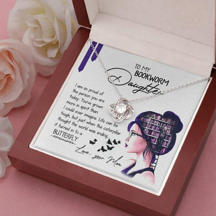 To My Bookworm Daughter - So Proud Of You - Necklace KT22 - Charming Present