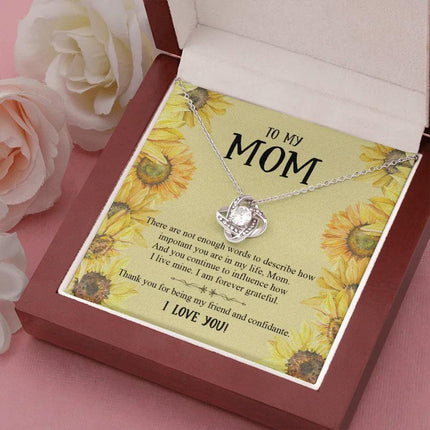 To My Mom Thank You For Being My Friend And Confidante Necklace SO51 - Charming Present