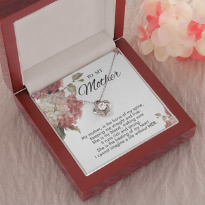 To My Mother I Cannot Imagine A Life Without YOU Necklace SO80