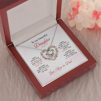 To Our Daughter - We Will Always Love You - Necklace SO95 - Charming Present