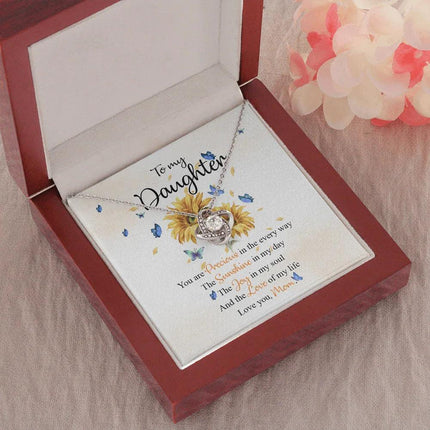To My Daughter You're The Love Of My Life Necklace SO70 - Charming Present