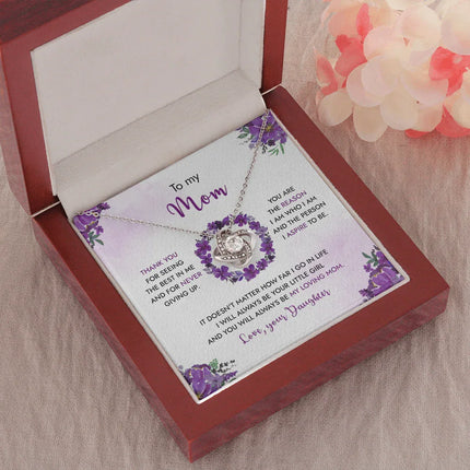 To My Mom - You Will Always Be My Loving Mom - Necklace SO99 - Charming Present
