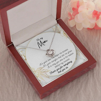 To My Mom Thank You For Everything That You Do Necklace SO45 - Charming Present