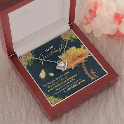 To My Granddaughter - Always Hold Your Head Up High - Necklace DR13 - Charming Present