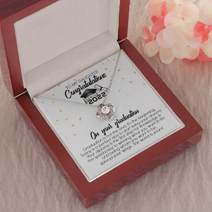 To My Daughter - Congratulation On Your Graduation - Necklace SO107T - Charming Present