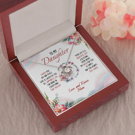 To My Daughter May You Always Feel Loved - Necklace SO34V - Charming Present