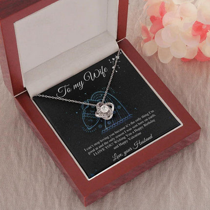 To My Wife I Can't Stop Loving You Necklace SO18v1 - Charming Present