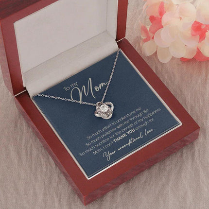 To My Mom I Can't Thank You Enough Necklace SO10T - Charming Present