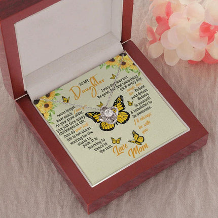 To My Daughter - Never Forget How Much I Love You - Necklace SO121T - Charming Present