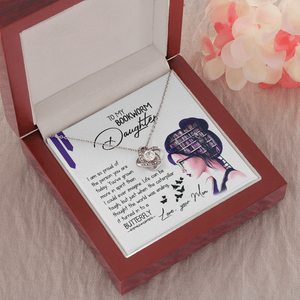 To My Bookworm Daughter - So Proud Of You - Necklace KT22