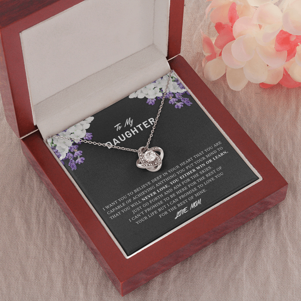 To My Daughter - Believe Deep In Your Heart - Necklace DR03