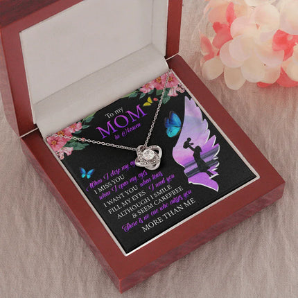 To My Mom In Heaven - I Miss You - Necklace SO91T - Charming Present