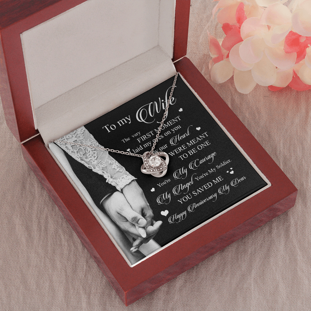 To My Wife I Knew Our Hearts Were Meant To Be One Necklace SO25