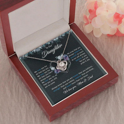 To Our Daughter We Love You Mom & Dad - Necklace SO47T - Charming Present