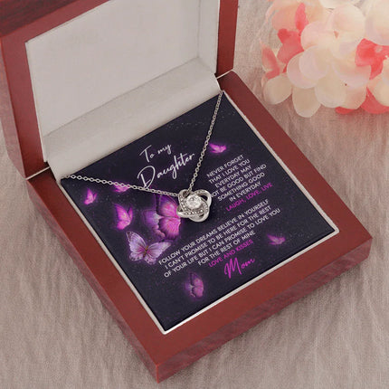 To My Daughter - Never Forget That I Love You - Necklace SO69 - Charming Present