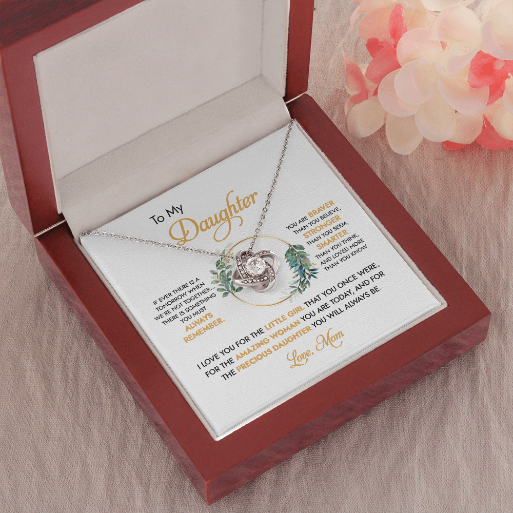 To My Daughter - I Love You For The Little Girl - Necklace DR05