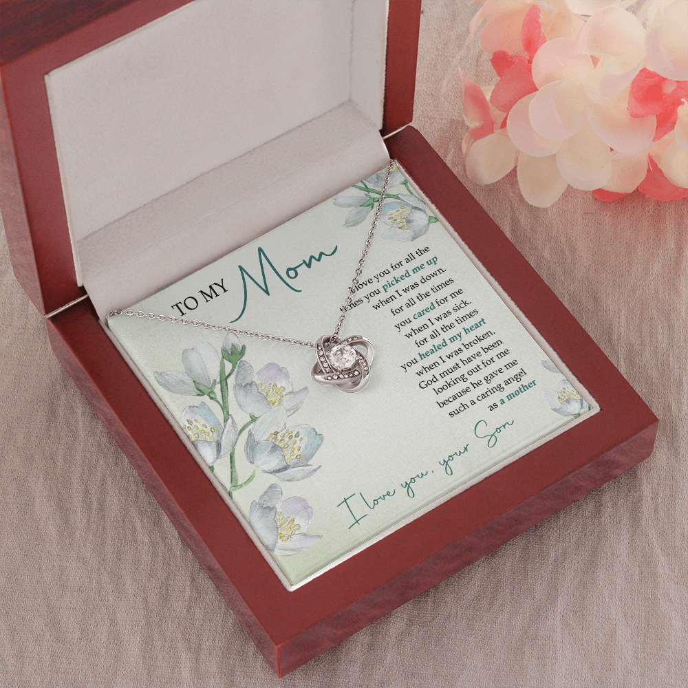 To My Mom - You're My Caring Angel - Necklace SO53V