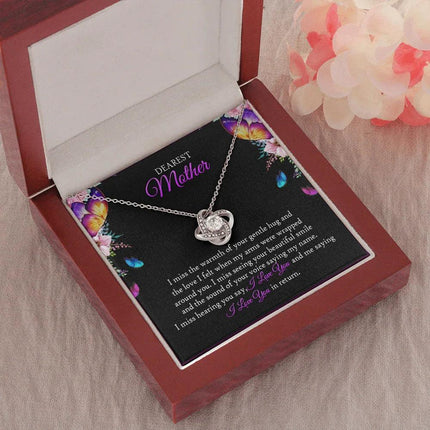 To My Mom In Heaven - I Miss The Warmth Of Your Gentle Hug - Necklace SO90V - Charming Present