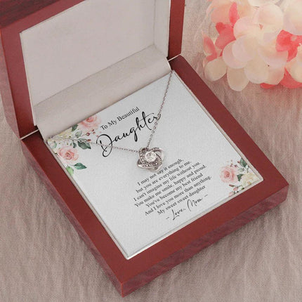 To My Daughter I Love You More Than Anything Necklace SO71 - Charming Present