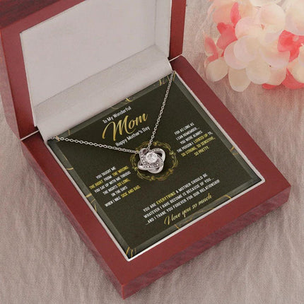 To The Best Mom - Happy Mother's Day The Person I Looked Up To - Necklace SO41Tv2 - Charming Present