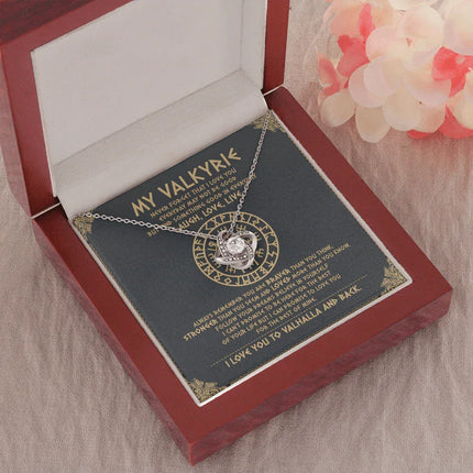 To My Daughter - Never Forget That I Love You To Valhalla - Viking Necklace SO111T - Charming Present