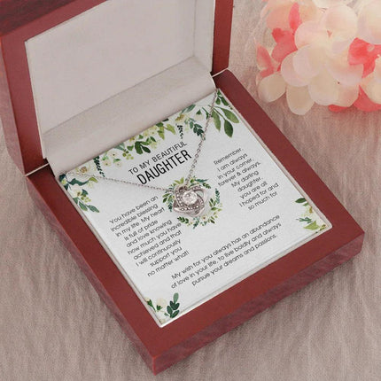 To My Beautiful Daughter - You're An Incredible Blessing - Necklace SO148V - Charming Present