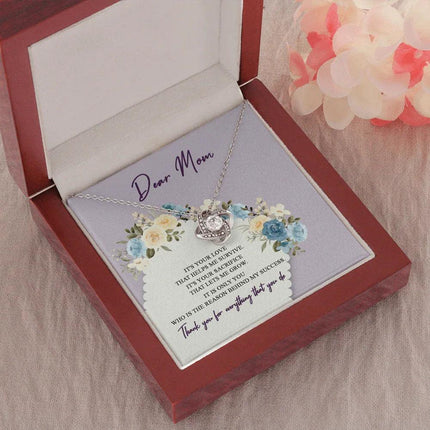 Dear Mom Thank You For Everything That You Do Necklace SO44 - Charming Present