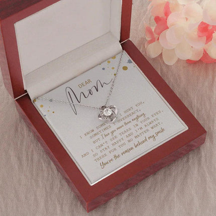 Dear Mom You're The Reason Behind My Smile Necklace SO21T - Charming Present