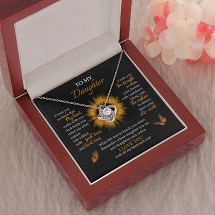 To My Daughter - My Heart Walks With You - Necklace SO65V - Charming Present