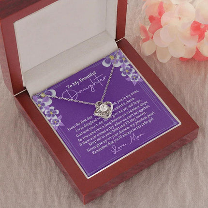 To My Beautiful Daughter - You'll Alway Be My Little Girl - Necklace SO76V - Charming Present