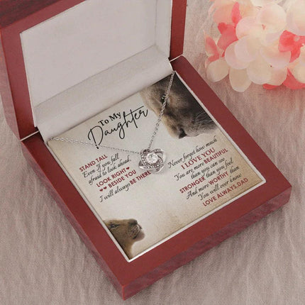 To My Daughter - Never Forget How Much I Love You - Necklace SO78V - Charming Present