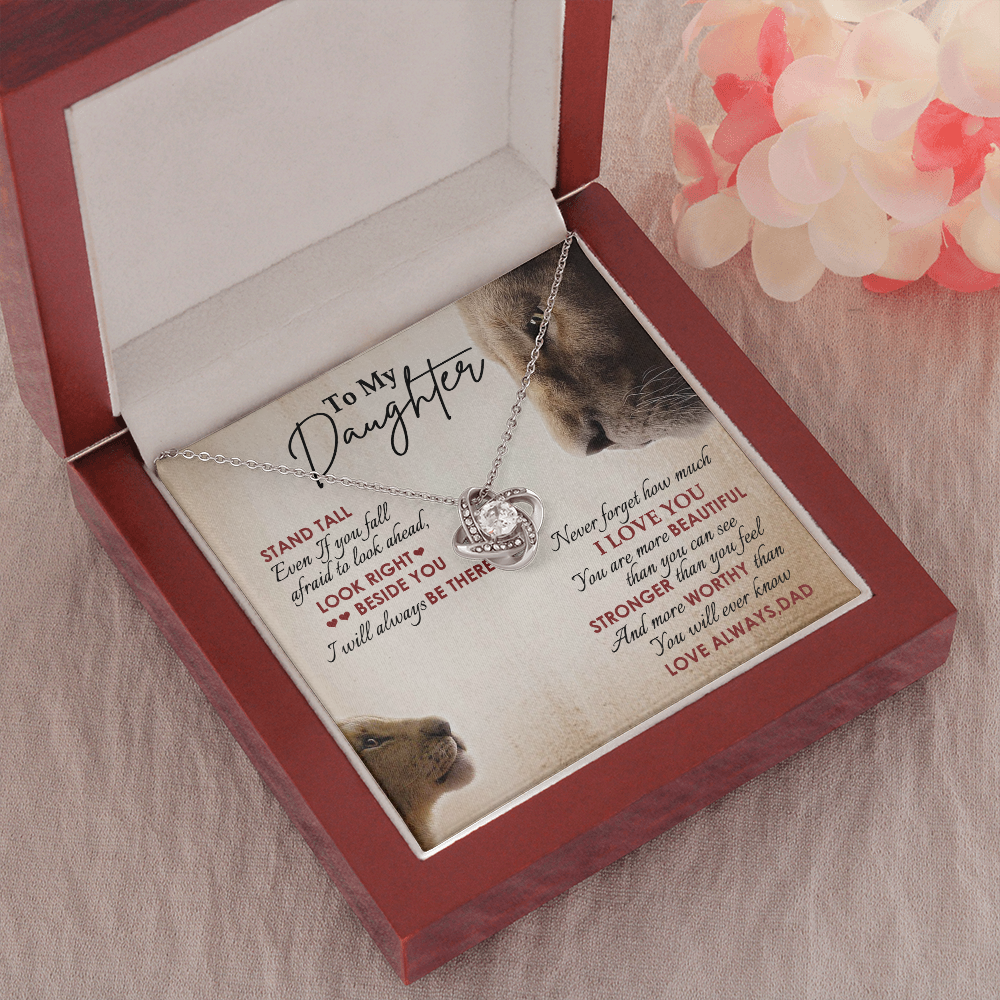 To My Daughter - Never Forget How Much I Love You - Necklace SO78V