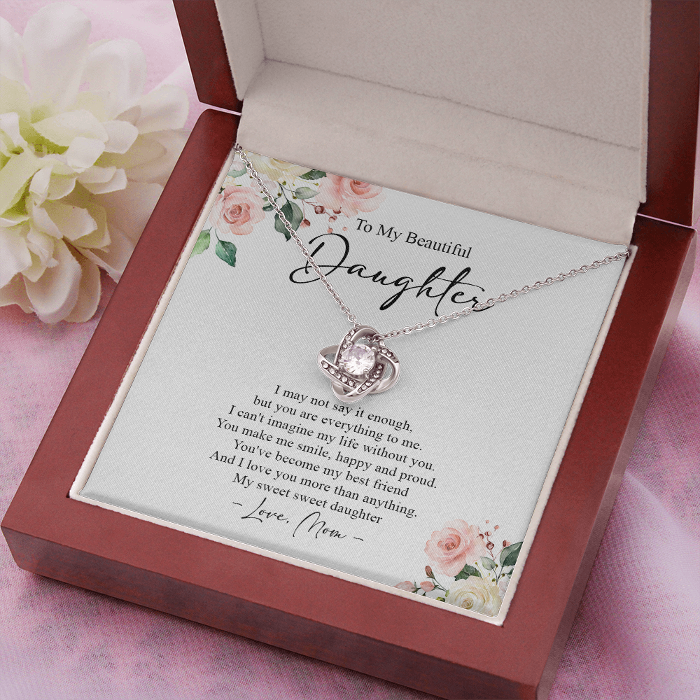 To My Daughter I Love You More Than Anything Necklace SO71
