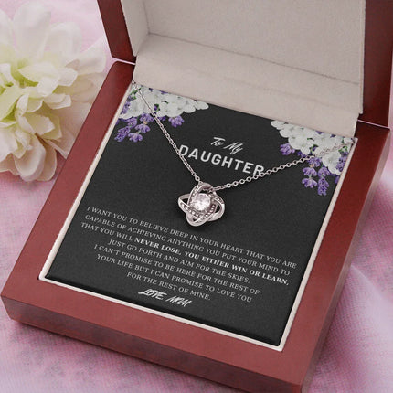 To My Daughter - Believe Deep In Your Heart - Necklace DR03 - Charming Present