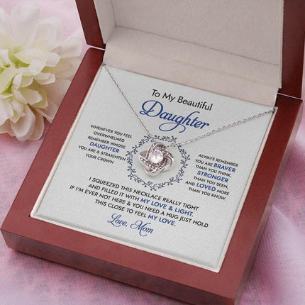 To My Beautiful Daughter - Always Remember - Necklace SO67 - Charming Present