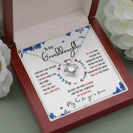 To My Granddaughter My Love For You Is Forever - Necklace SO35T - Charming Present