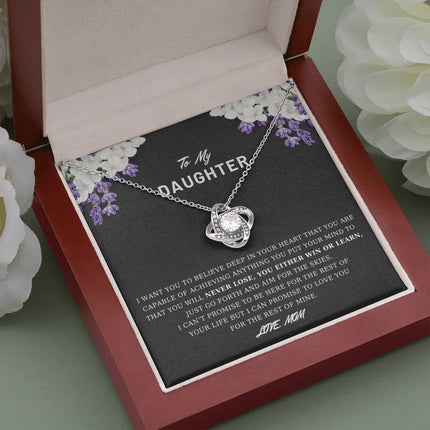 To My Daughter - Believe Deep In Your Heart - Necklace DR03 - Charming Present