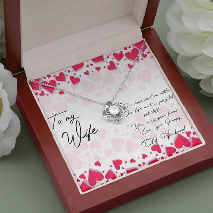 To My Wife You're My Queen Forever Necklace SO11v1 - Charming Present