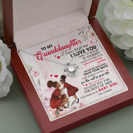 To My Granddaughter - You Will Always Be My Baby Girl - Necklace DR09 - Charming Present