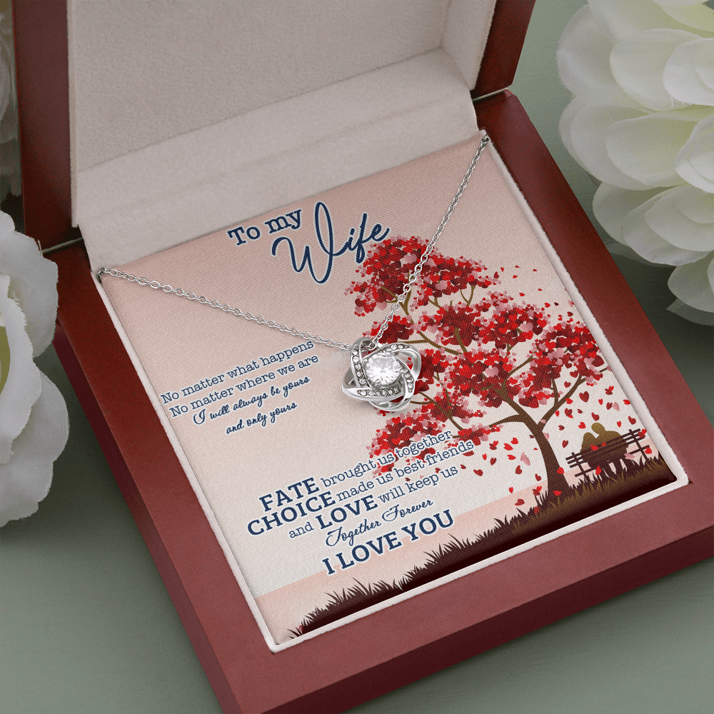To My Wife No Matter What Happens I Will Always Be Yours Necklace SO10v1