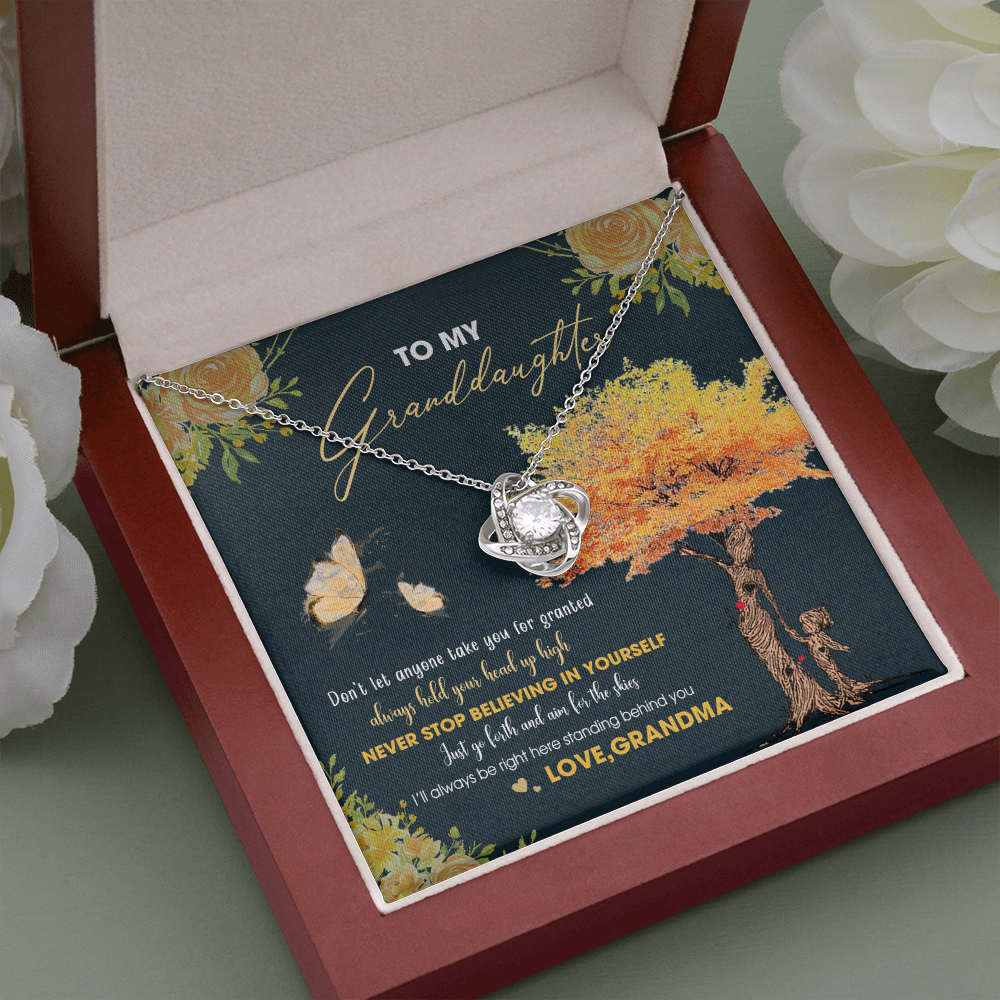 To My Granddaughter - Always Hold Your Head Up High - Necklace DR13