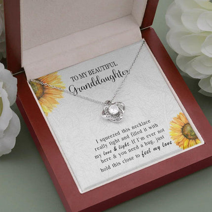 To My Granddaughter - Feel My Love - Necklace DR10 - Charming Present